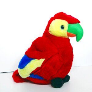 Vintage King Plus Parrot 8" Red Blue Yellow NWT New Old Stock from Retail Store